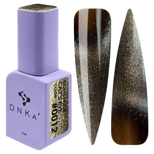 DNKa’. Gel Polish, Bohemian Cat`s Eye, NEW FORMULA, #0012 (#0145), 7 ml, гель-лак "Котяче око"