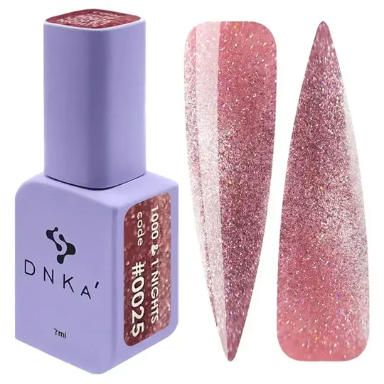 DNKa’. Gel Polish, 1000&1 nights, Cat eye reflective, #0025 (#0158), 7 ml, світловідбиваючий гель-лак "Котяче око"