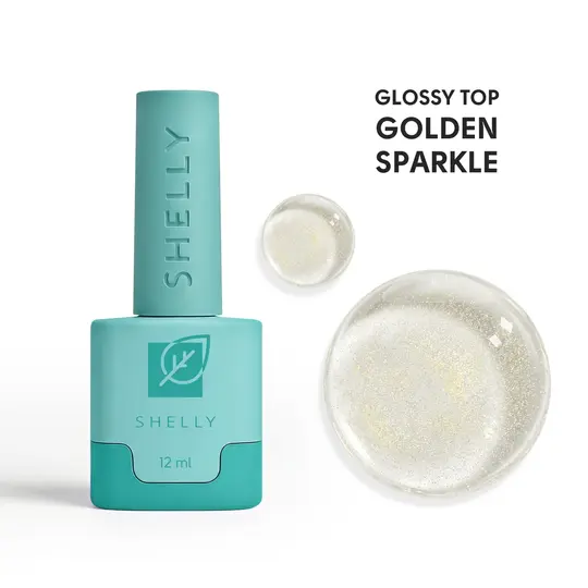 SHELLY. Golden Sparkle Top, 12 ml. Топ із золотими блискітками