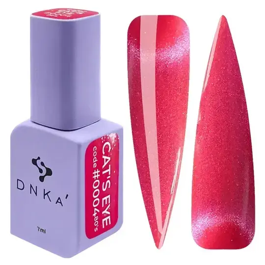 DNKa’. Gel Polish, 80's, Glows in the dark Cat's eye, #0004, 7 ml, гель-лак люмінісцентний "котяче око"