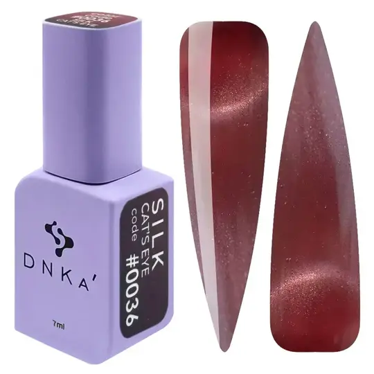DNKa’. Gel Polish Cat`s Eye, Silk, #0036, 7 ml, гель-лак "Котяче око"