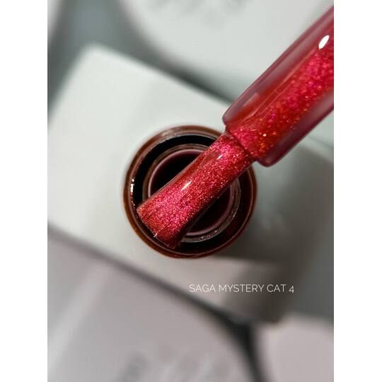 SAGA. Cat's Eye Gel Polish "Mystery Cat", #04, 10 ml. Гель-лак "Котяче око"