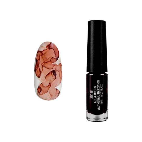 ADORE. Aqua Drops, #13, 5 ml. Рідкі акварельні краплі, коричневий з шимером