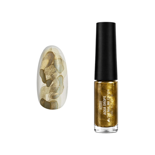 ADORE. Aqua Drops, #02, 5 ml. Рідкі акварельні краплі, біле золото