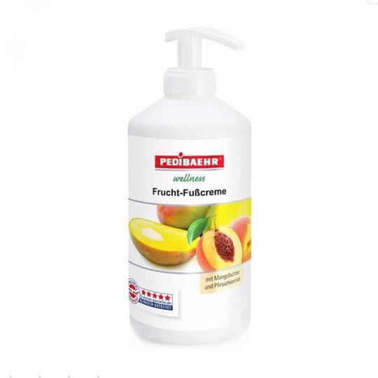 BAEHR/ Фруктовий крем для ніг з маслом манго і персиковим маслом, FruchtFucreme, 500 ml