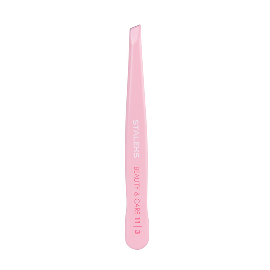 STALEKS Пінцет для брів BEAUTY & CARE 11 TYPE 3 (широкі скошені кромки)