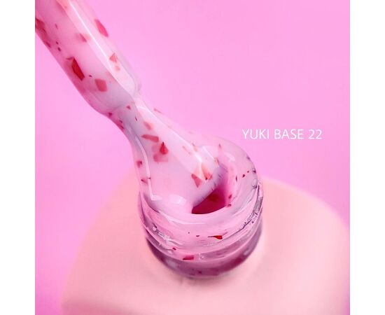 LUNA Yuki Base 22, рожево-бузкова з червоною поталлю, 13 ml #2