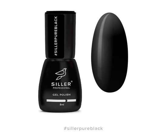 Гель-лак Siller Pure Black Самый идеальный чёрный, 8 мл #1