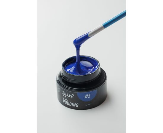 SILLER Gel Pudding №5 DARK BLUE, 5 ml, гель-лак зручний для майстра #4