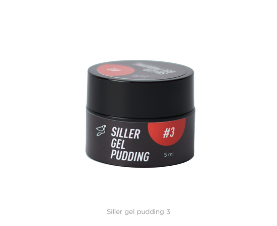 SILLER Gel Pudding №3 RED, 5 ml, гель-лак зручний для майстра #1