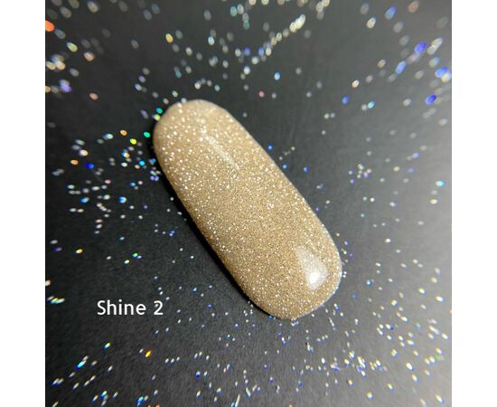 GaMa Reflective Gel polish SHINE #2, 10 ml, гель-лак світловідбиваючий #1