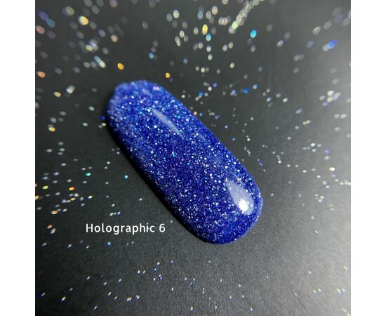 GaMa Reflective Gel polish, HOLOGRAPHIC #6, 10 ml, гель-лак світловідбиваючий #6