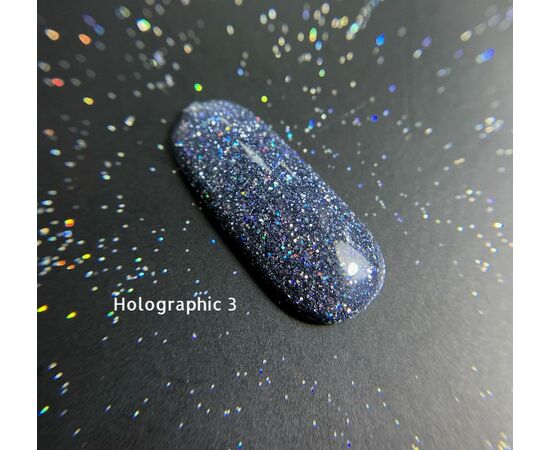 GaMa Reflective Gel polish, HOLOGRAPHIC #3, 10 ml, гель-лак світловідбиваючий #6