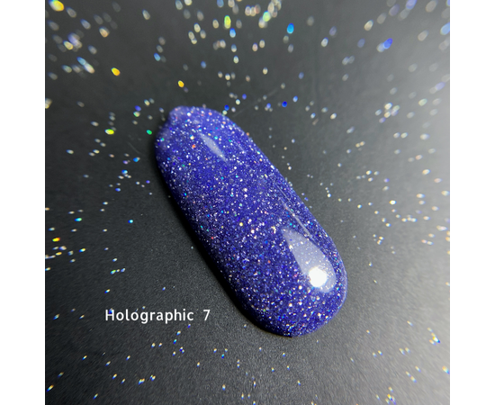 GaMa Reflective Gel polish, HOLOGRAPHIC #7, 10 ml, гель-лак світловідбиваючий #1