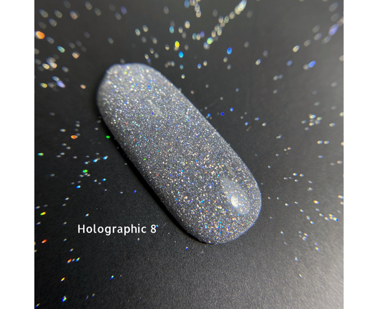 GaMa Reflective Gel polish, HOLOGRAPHIC #8, 10 ml, гель-лак світловідбиваючий #5