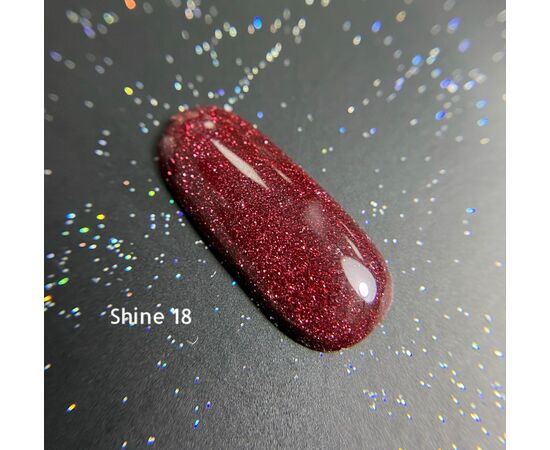GaMa Reflective Gel polish SHINE #18, 10 ml, гель-лак світловідбиваючий #1