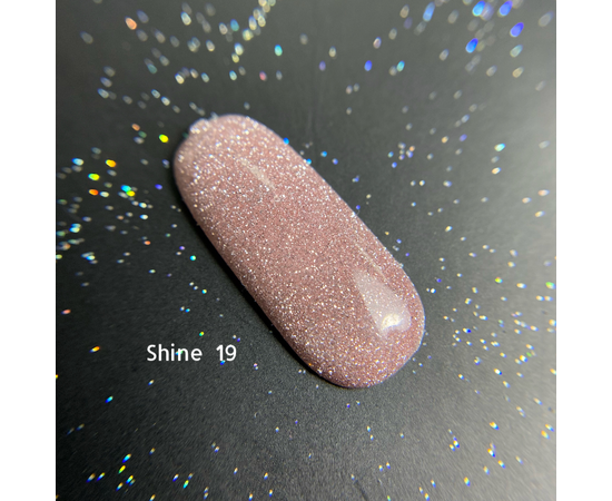 GaMa Reflective Gel polish SHINE #19, гель-лак світловідбиваючий #1