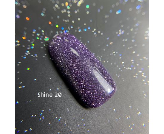GaMa Reflective Gel polish SHINE #20, 10 ml, гель-лак світловідбиваючий #1