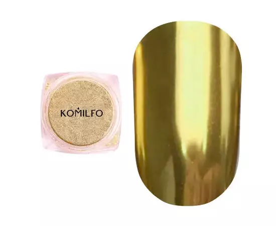 Komilfo Mirror Powder №003, втирка золото, 0,5 г #1