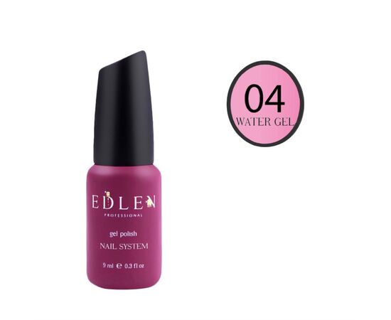 EDLEN Рідкий гель Water gel № 4, яскраво рожевий, 9 ml #1