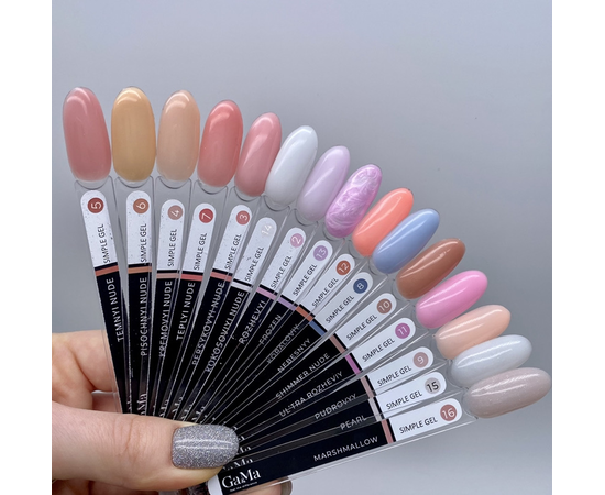 GA&MA. Simple builder gel #18 SNOW, 30 ml, гель без опилу, сніжно-білий #2