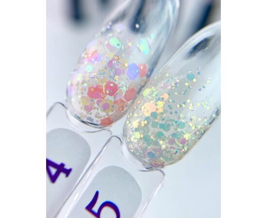 EDLEN Confetti Glitter №04, 9 ml, гель-лак #3