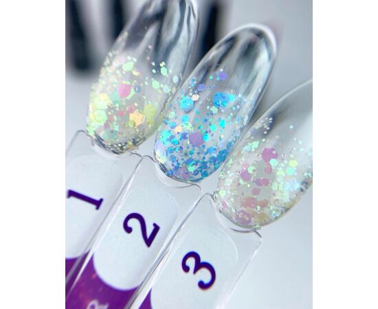 EDLEN Confetti Glitter №03, 9 ml, гель-лак (попередня колекція) #2