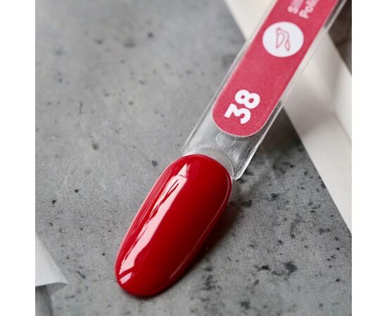 SILLER Gel Polish №38 CLASSICAL RED, класичний червоний, 8 ml, гель-лак #2