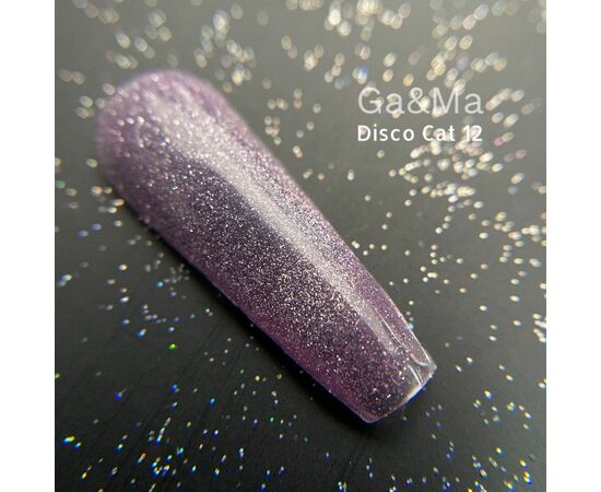 GA&MA. Gel polish Disco cat #12, гель-лак світловідбиваючий «Котяче око», 10 ml #1