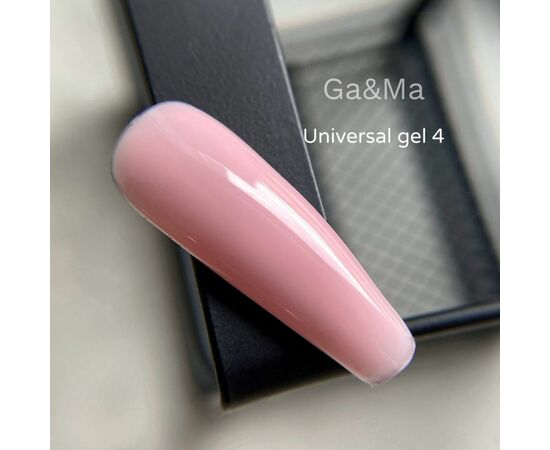 GaMa Universal gel #4, Light Nude, гель без опилу, рідкий, 15 ml #2