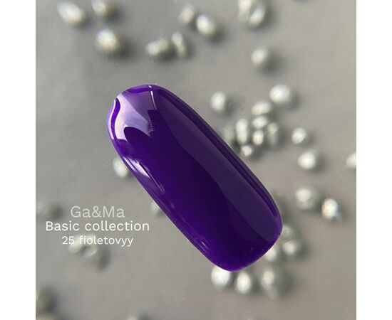 GaMa Gel polish #25 VIOLET, фіолетовий, 10 ml, гель-лак #2