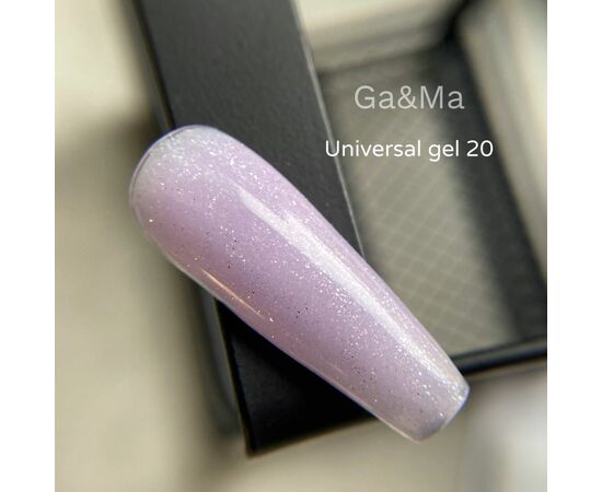 GaMa Universal gel 20, гель без опилу, рідкий, з шимером, 15 ml #2