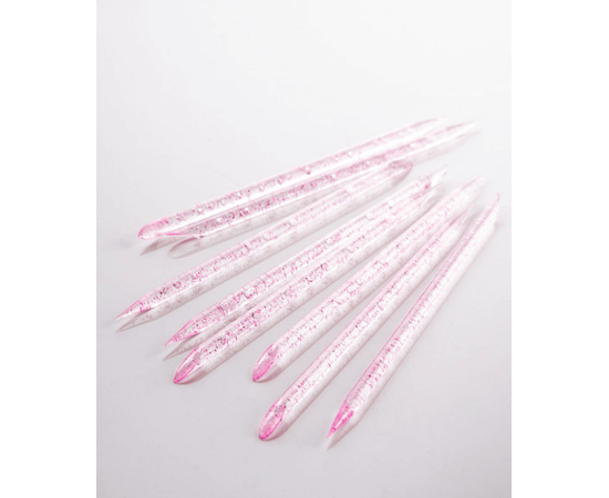 KODI Набір 50 шт, Багаторазові пластикові палички для кутикули, світло-рожевий колір #1