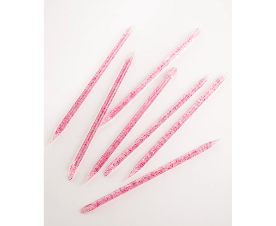 KODI Набір 50 шт, Багаторазові пластикові палички для кутикули, рожевий колір #1