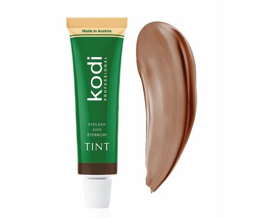 KODI Eyebrow & Eyelash Tint, NATURAL BROWN, 15 ml, фарба для брів та вій, натурально-коричнева #1