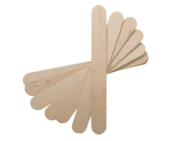 STALEKS 100 pcs Wooden Wax Applicator Stick #1, ШПАТЕЛЬ для депіляціі, 100 шт #3