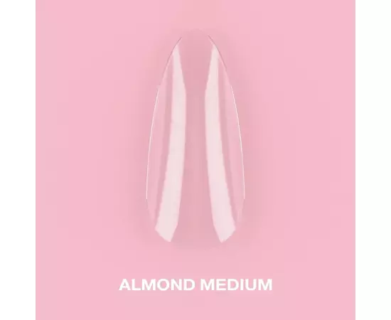 LUNA Гелеві тіпси Almond Medium, 500 шт, середній мигдаль, для нарощування #1