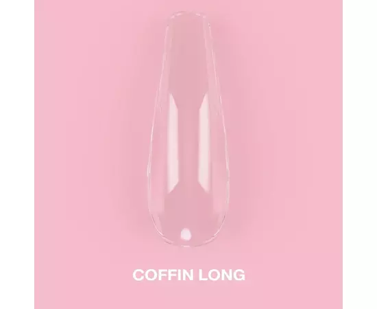 LUNA Гелеві Тіпси Coffin Long, 500 шт, балерина довга, для нарощування #1