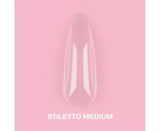 LUNA Гелеві Тіпси Stiletto Medium, 500 шт, середній стилет, для нарощування #1