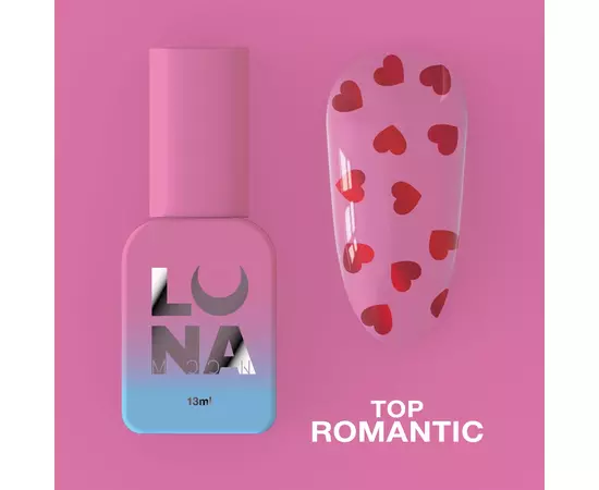 LUNA Romantic Red Top, топ з червоними сердечками, 13 ml #1