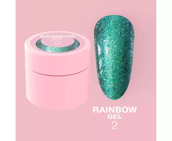 LUNA Rainbow Gel #2, гель для дизайну з ефектом хамелеону, 5 ml #1