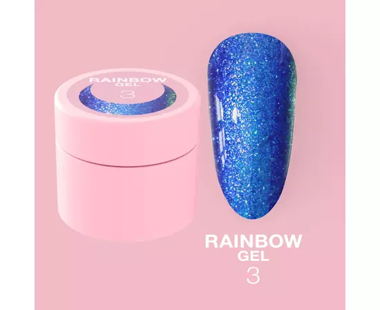 LUNA Rainbow Gel #3, гель для дизайну з ефектом хамелеону, 5 ml #1
