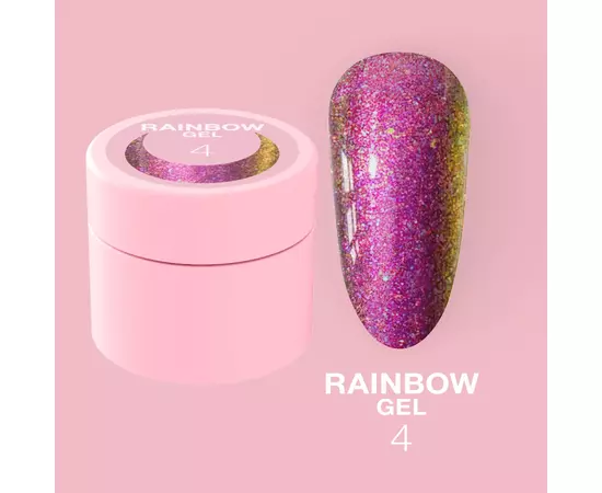 LUNA Rainbow Gel #4, гель для дизайну з ефектом хамелеону, 5 ml #1