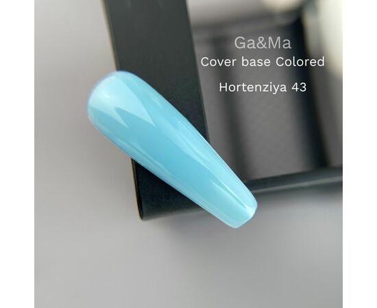 GaMa Colored base #43, Hydrangea, 15 ml, кольорова база Гортензія #1