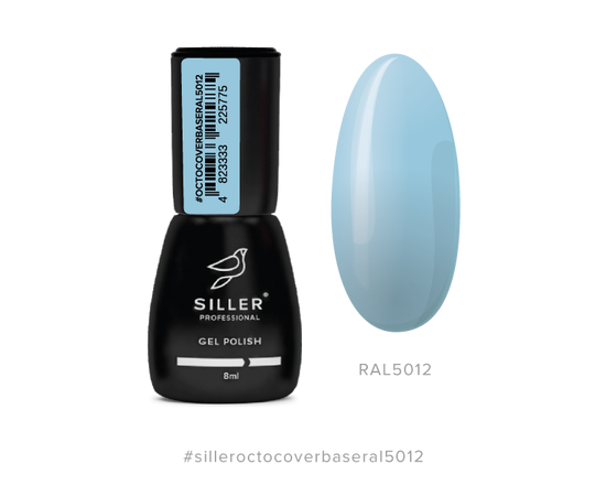SILLER Octo Cover Base NEON, 8 ml, База з активним компонентом Octopirox, RAL 5012 #1