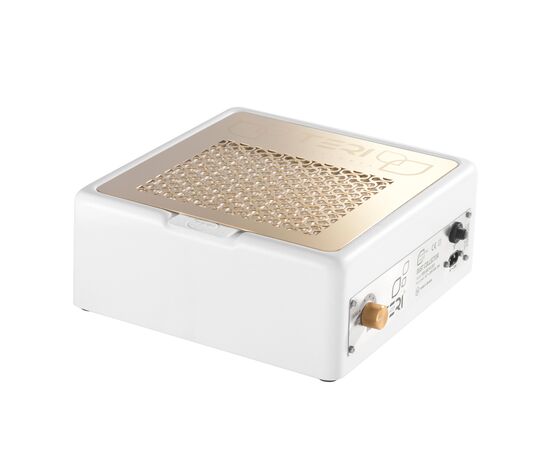 TERI, Desktop portable Nail dust Collector "Teri 800 M", Витяжка настільна, біла зі сталевою решіткою "gold" #1