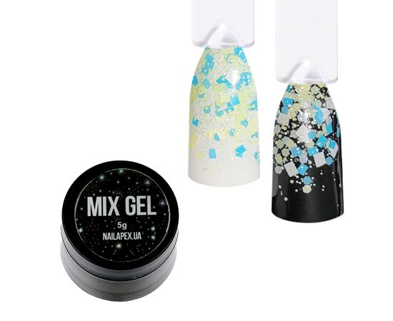 NAILAPEX Mix Gel №16, 5 g, Декор-гель, Вишиванка Україна #1