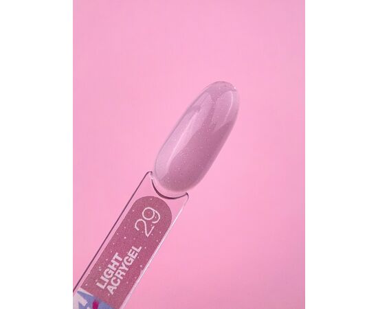 LUNA Light Acrygel #29 Violet pink with shimmer, 13 ml, рідкий гель, фіолетово-рожевий з шимером #2