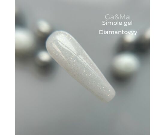GaMa Simple gel Diamond, діамантовий, 15 ml, гель без опилу (LIMITED EDITION) #1