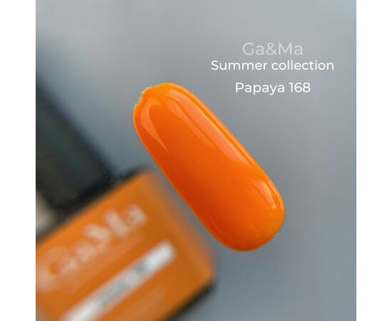 GaMa Gel polish #168 PAPAYA, папайя, 10 ml, гель-лак #1